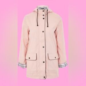 Topshop Blush Utility Jacket with Hood